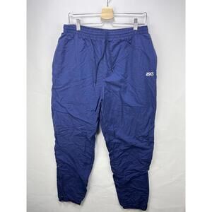 Vintage 90s Asics Windbreaker Track Pants Lined Large